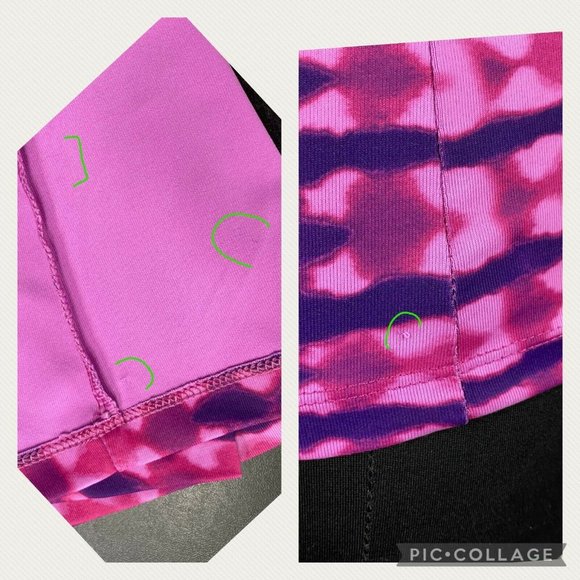 C9 By Champion S Pink Purple Black Patterned Built In Bra Activewear Tank - Picture 4 of 10